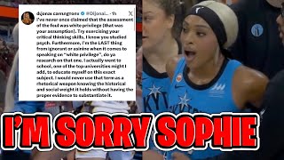 Damn DIJONAI CARRINGTON BACK TRACKS SOPHIE CUNNINGHAM POST WHITE PRIVILEGE IN FAILED ONLINE APOLOGY!