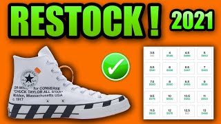 The OFF WHITE CONVERSE is RESTOCKING SOON ! | How To Cop - YouTube