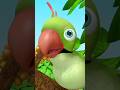 Main Tota Animated Parrot, मैं तोता #shorts #hindibalgeet #parrottalking #birdsounds #shortsvideo