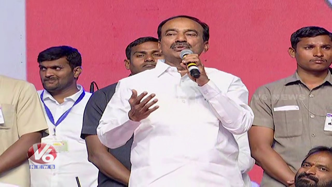 Minister Etela Rajender Speech In Chicken And Egg Meal | V6 News