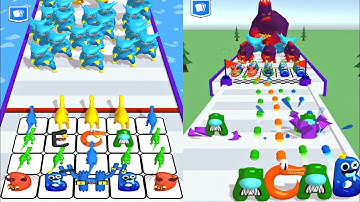 Max Level in Merge Master Alphabet Dino Run ⭐⭐⭐ Alphabet Battle Run,