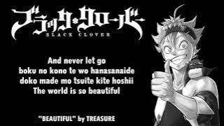 Black Clover Ending 13 Full『BEAUTIFUL』by TREASURE | Lyrics