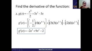 Differentiation Rules Part 2