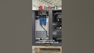 Experience Pure Efficiency: Air Compressor + Dryer, Your Perfect Duo -- Sollant Compressor