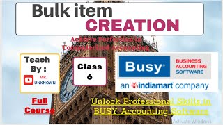 Busy Accounting Software| part 6| Bulk Item Creation हिंदी में  #education,#trending ,#viralvideo||| screenshot 5