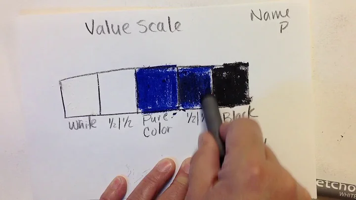 Value scale oil pastels