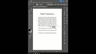 Flatten Transparency in Adobe Illustrator || Tutorial. #shorts #youtbechannel #foryou