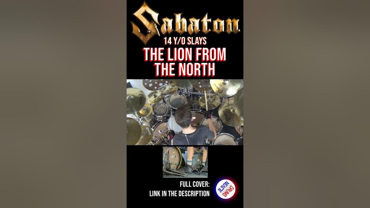 SABATON | THE LION FROM THE NORTH | DRUM COVER | AGE 14 #shorts #13 #tom-part #end