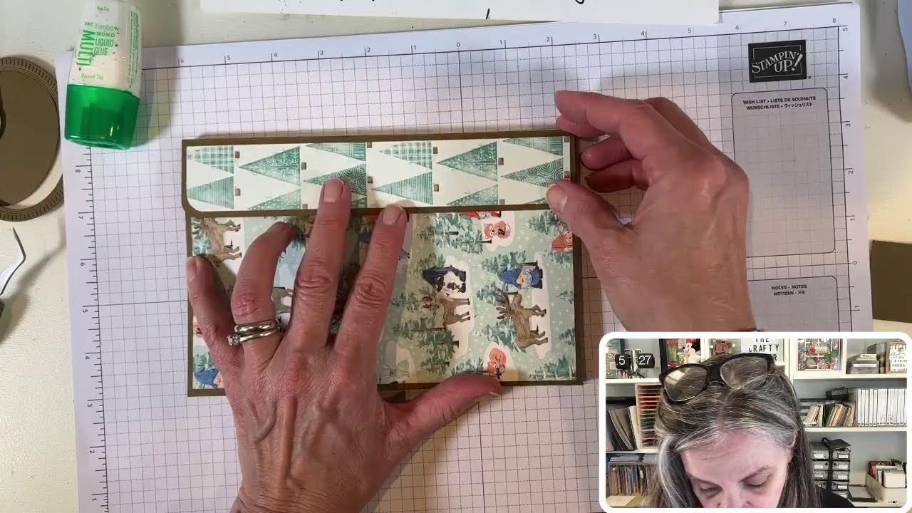 Обновление мини-папки-блокнота с бумагой Stampin’ Up!