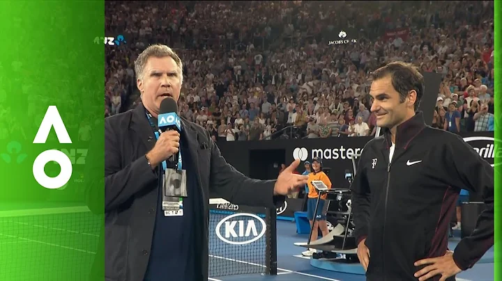 Will Ferrell interviews Roger Federer live on Rod Laver Arena | Australian Open 2018