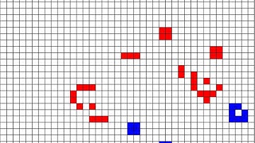 Conways Game of Life: RED vs BLUE