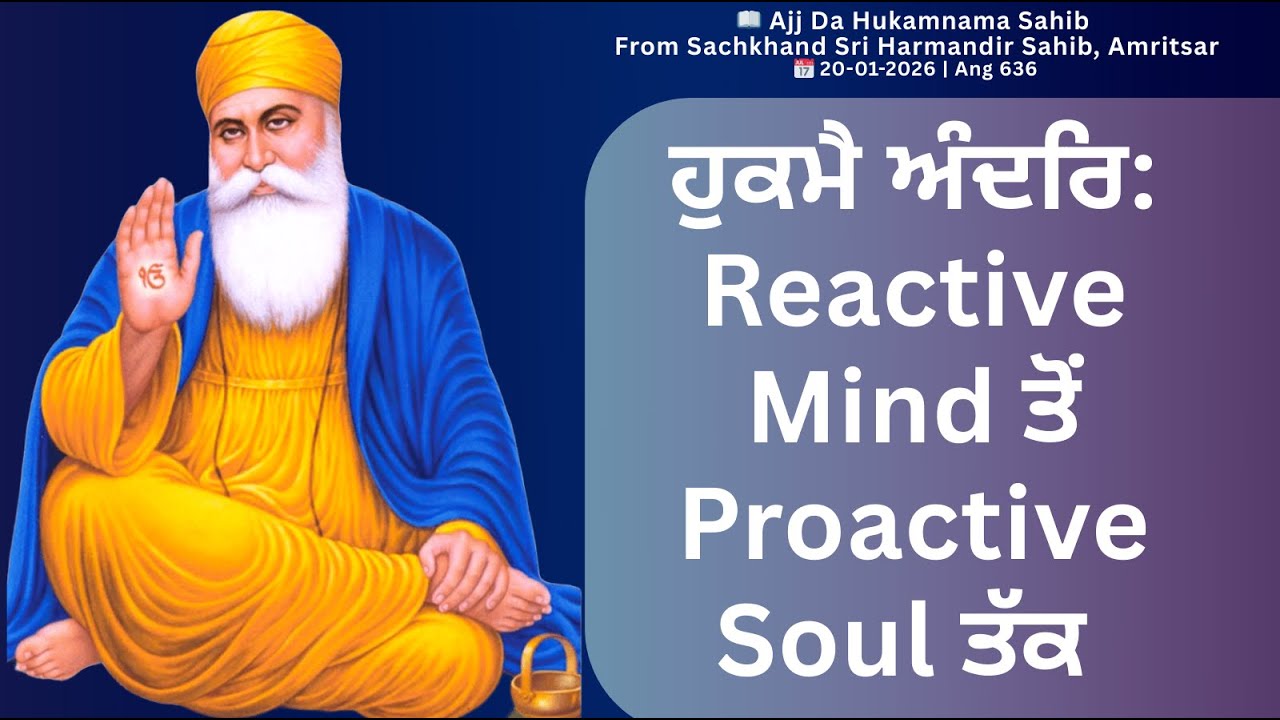 The Divine Blueprint: Navigating Life’s Map | Hukamnama Insights | Ang 636 | 20-01