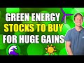 Renewable Energy Stocks To Buy For Huge Profits (2021)