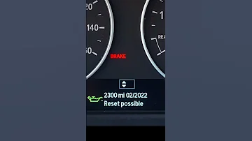 BMW Oil Service Light Reset 
