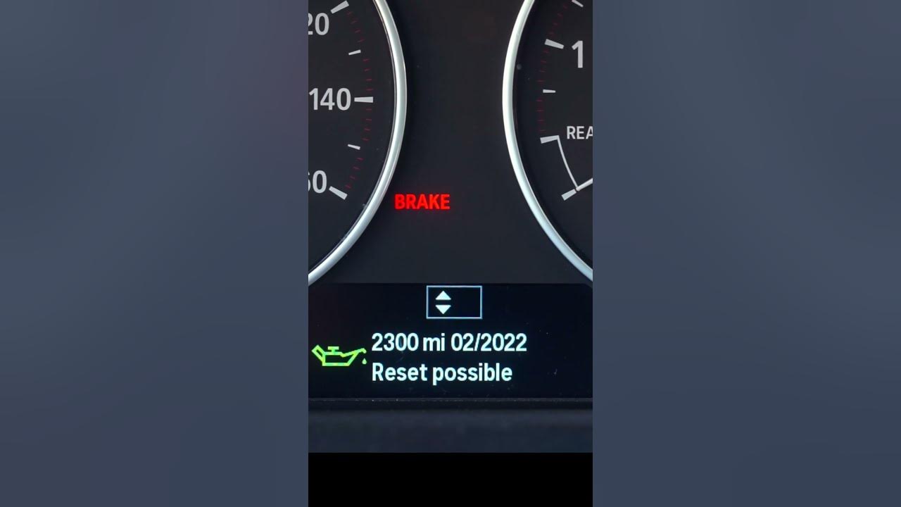 BMW Oil Service Light Reset - YouTube