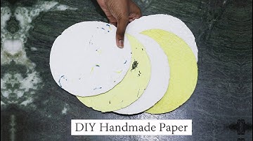 DIY Handmade Paper (Without Frame) | How to make Handmade Paper at home
