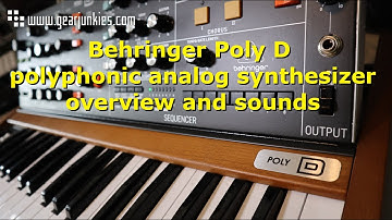 Behringer Poly D paraphonic analog synthesizer overview and sounds