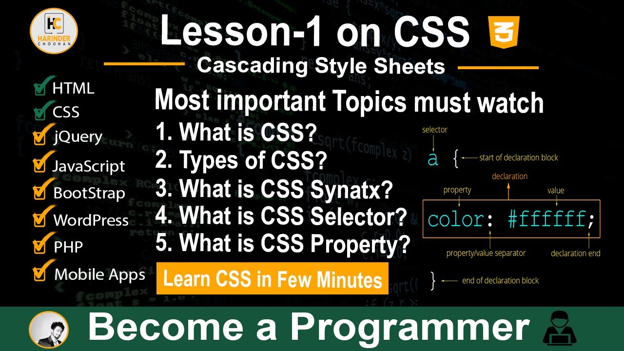 What is css? How to learn and use css ? 2020 | #CSS #CSStutorial # ...