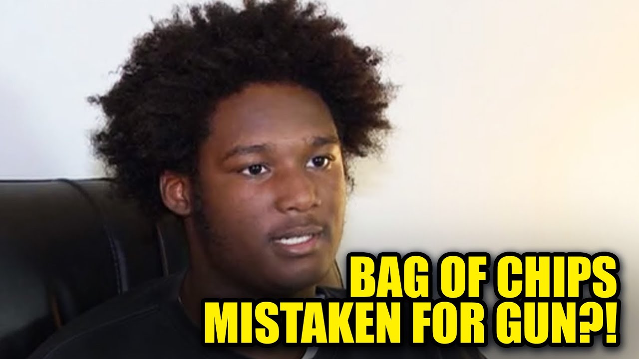 Вооружённые полицейские нападают на чернокожего подростка после того, как ИИ принял пакет чипсов ...
