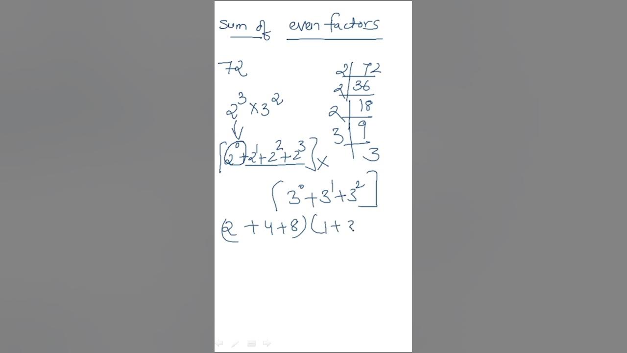 Sum Of Even Factors Of A Given Number ssc YouTube sum-of-even-factors-of-a-given-number-ssc-youtube