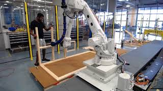 Human-Robot collaborative construction; "Tight Squeeze" prototype
