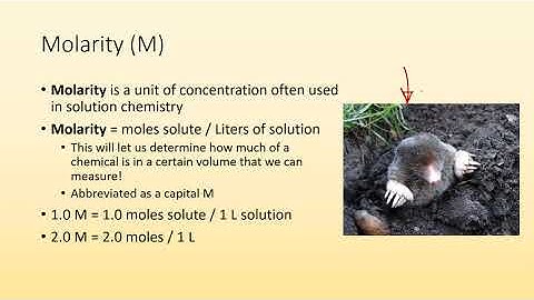 Concentration of Solutions