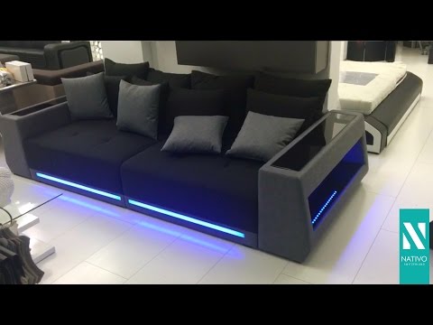 Nativo Möbel Schweiz - BIG Sofa VICE mit LED Beleuchtung