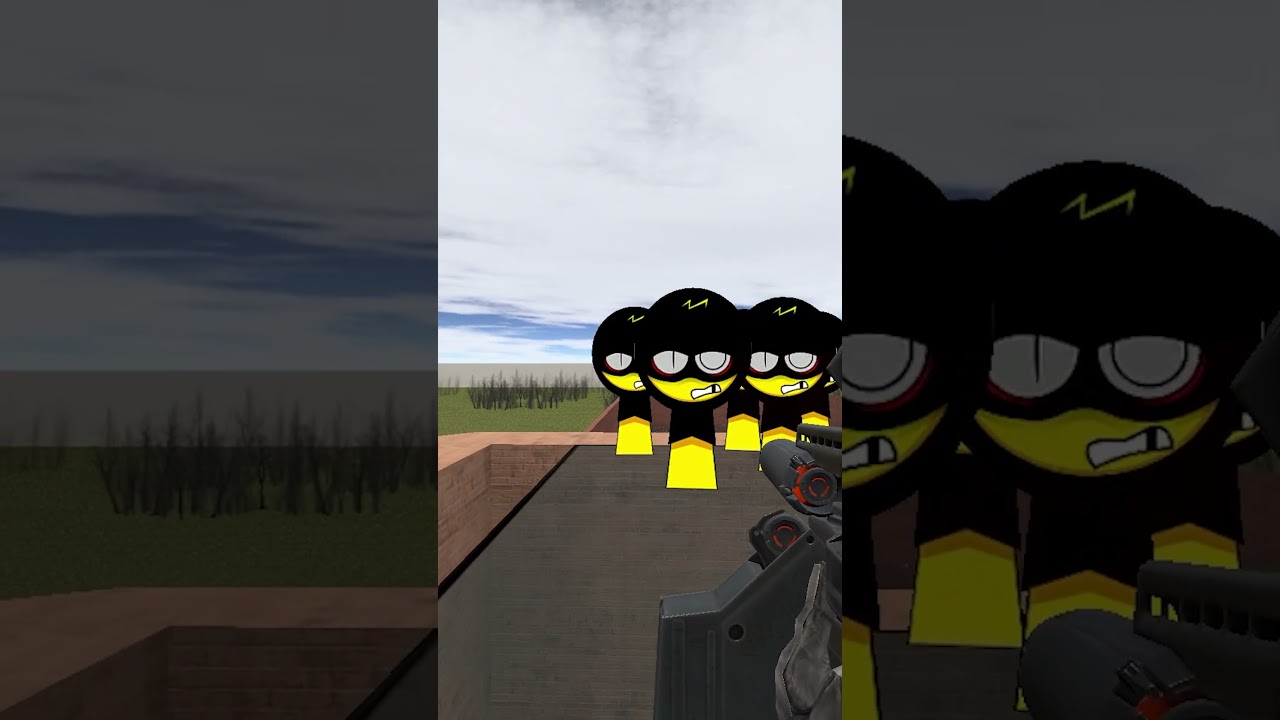 Destroying Sprunki Gopota Simon And Wenda In Maze 