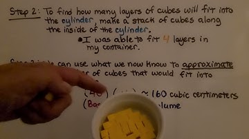 8th Grade Math 13.1a, Modeling the Volume of a Cylinder