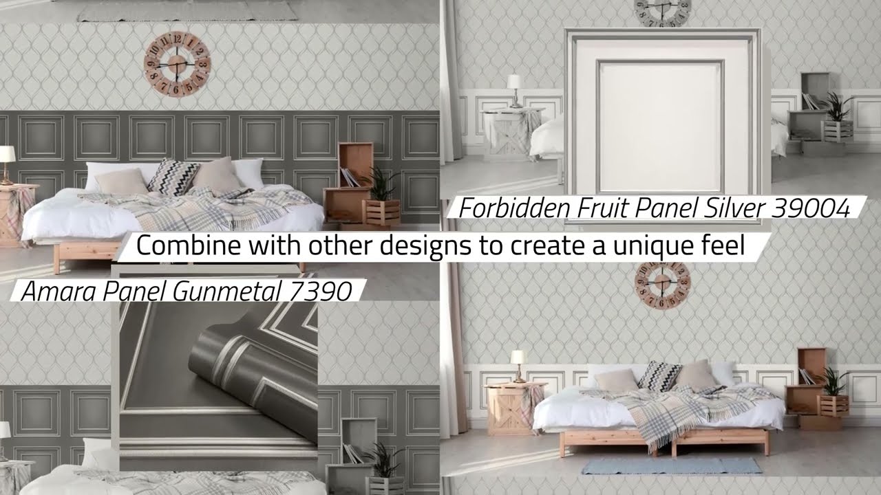 Clifton Wave Geometric Wallpaper World of Wallpaper Silver WOW41961