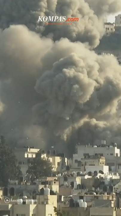 Penampakan Israel Bombardir Gedung-gedung di Tepi Barat Palestina
