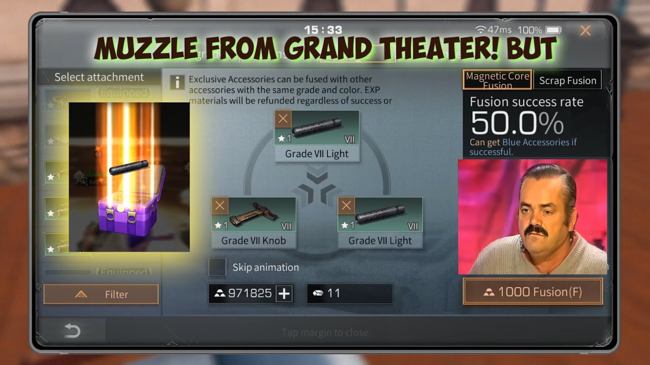 Muzzle from Grand Theater! LifeAfter How to fuse muzzle?