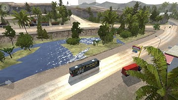 new map mod Village off road map mod for bus simulator Indonesia bussid gameplay