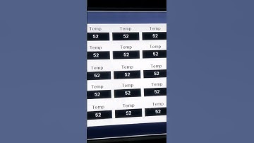 HMI Showing Temperature