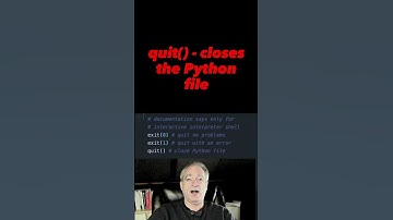 exit() vs quit() vs sys.exit() in Python #python #shorts