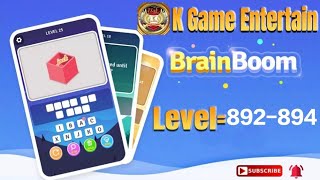 Brain Boom Level //892,893,894 All Levels Let's Play With @K Games Entertainment #brainboom