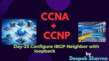 Day-23 CCNA/CCNP configure IBGP Neighbor with Loopback interface
