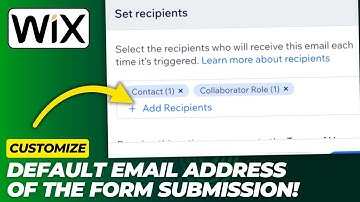How To Change Email Address of WIX Forms Submission | Change Forms Email Receiver - (2026 Update!)