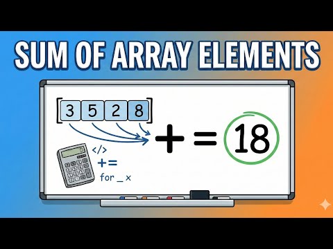 Sum of Array Elements || Python Placement Coding 
