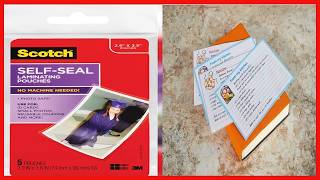 Effortless No-Heat Lamination Sheets for Photo and Document Protection