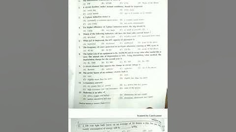 UGVCL... junior engineer electrical exam paper..with solution..2016