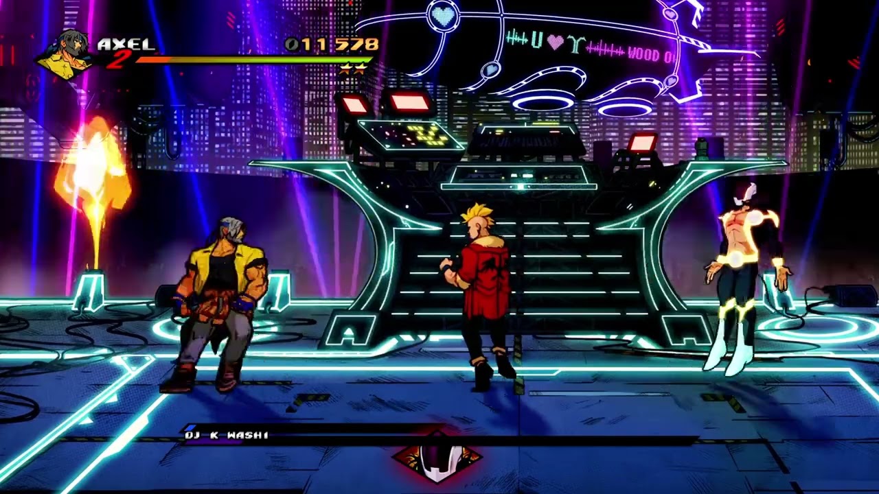 Streets of Rage 4 | Old Man Axel vs DJ K Washi