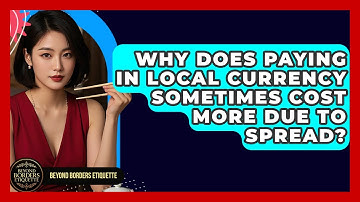 Why Does Paying In Local Currency Sometimes Cost More Due To Spread? - Beyond Borders Etiquette