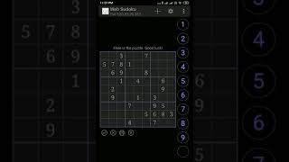 Websudoku- Evil level sudoku solved in 282 sec