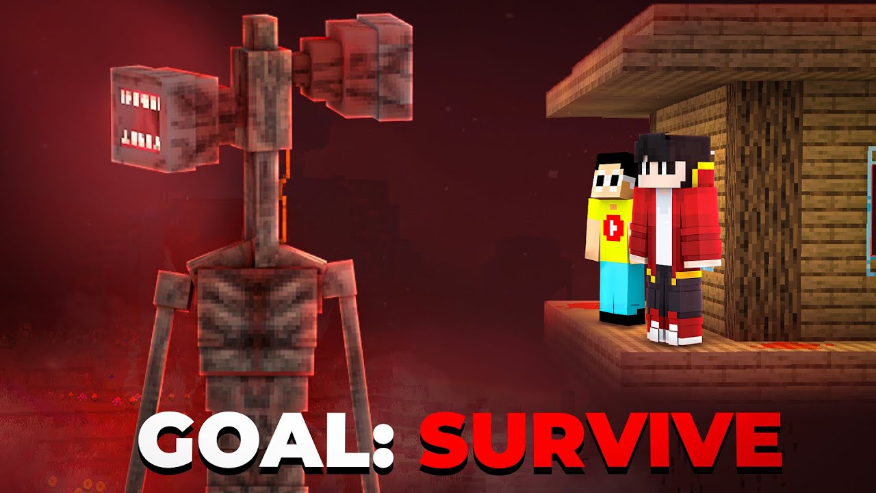 I Survived 100 Days With SIREN HEAD in Hardcore Minecraft! (HINDI)