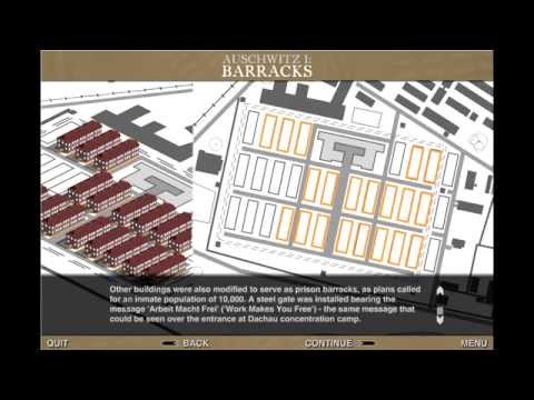 BBC Auschwitz- The Nazis and Final solution map. Extract of Auschwitz camps(I , II and III)