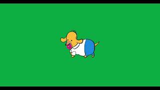 Homer Simpson as a Dog - Green Screen Video For Video Editing - Animated GIF