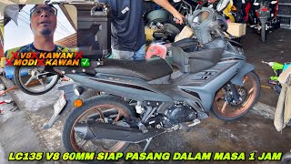 Lc135 V8 Spec 60mm Siap Dlm Masa 1 Jam | Lc135 V8 60mm Daily Use Modal Rm1500 Sahaja