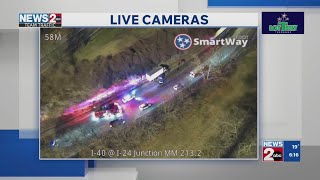 Injuries reported after multi-vehicle crash on I-40 in Nashville