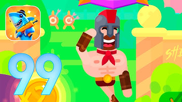 Bowmasters: Gameplay Walkthrough Part 99 - Leonidas Is Back! (iOS, Android)